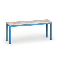 Šatníková lavica, sedák - laty, dĺžka 1000 mm, modrá