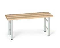 Šatníková lavička, sedák - laty, 1000 mm, sivé nohy