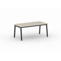Schreibtisch, Mehrzwecktisch PRIMO BASIC, 1800 x 900 mm, schwarzes Fußgestell, Eiche natur
