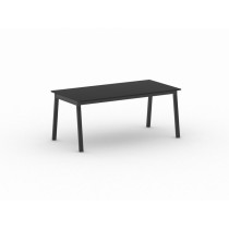 Schreibtisch, Mehrzwecktisch PRIMO BASIC, 1800 x 900 mm, schwarzes Fußgestell, Graphit