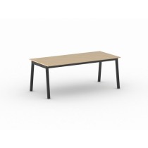 Schreibtisch, Mehrzwecktisch PRIMO BASIC, 2000 x 900 mm, schwarzes Fußgestell
