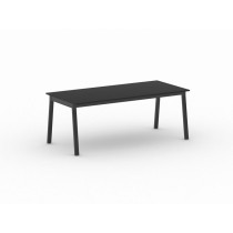 Schreibtisch, Mehrzwecktisch PRIMO BASIC, 2000 x 900 mm, schwarzes Fußgestell, Graphit