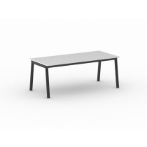 Schreibtisch, Mehrzwecktisch PRIMO BASIC, 2000 x 900 mm, schwarzes Fußgestell, weiß