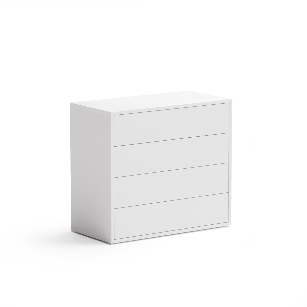 Schreibtisch-Unterschrank, Büro-Sideboard BLOCK, 4 Schubladen