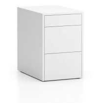 Schreibtischcontainer, Schreibtisch-Unterschrank SEGMENT, 3 Schubladen, weiß