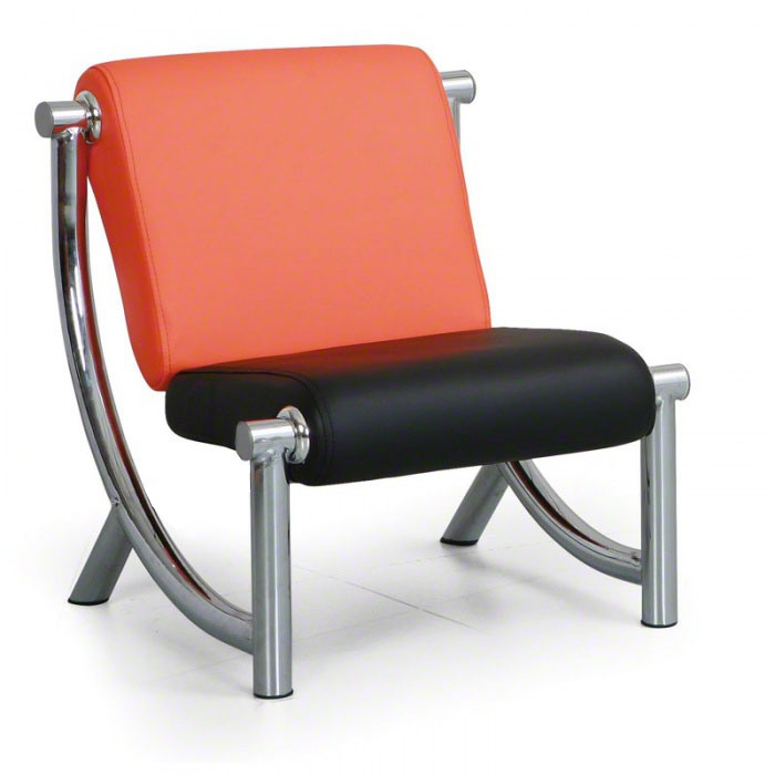 Sitzgarnitur JAZZY II, Sessel, orange/schwarz