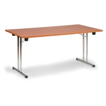 Składany stół konferencyjny FOLD, 1400x690 mm, czereśnia