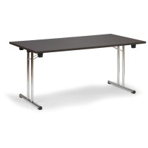 Składany stół konferencyjny FOLD, 1400x690 mm, wenge