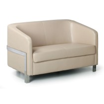 Zweisitzer-Sofa BULLDOG, 2 Sitzflächen, beige