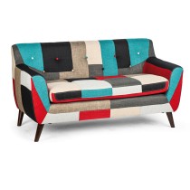 Sofa patchworkowa GRAND, dwuosobowa