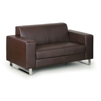 Zweisitzer-Sofa PRIMATOR, 2 Sitzflächen, braun