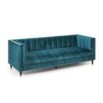 Sofa RILEY, trzyosobowa, zielona