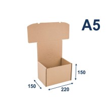 Štandardizované škatule na tlačoviny A5, 220 x 150 x 150 mm, 20 ks