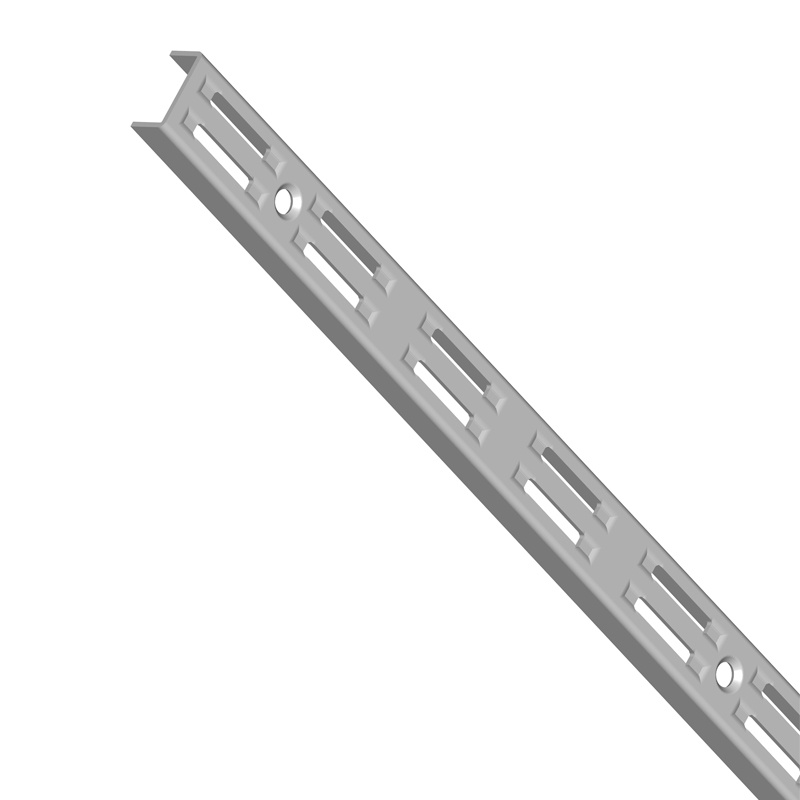 Steg mit zweireihiger Lochung, 1500 mm, grau