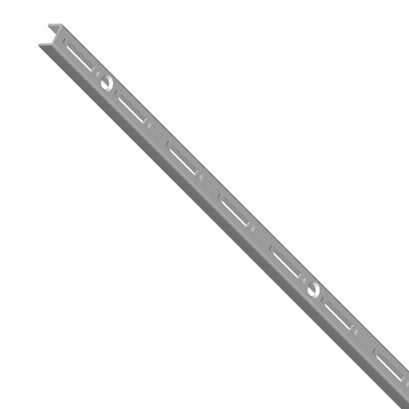 Stojina na nářadí s jednořadým děrováním, 1000 mm, šedá