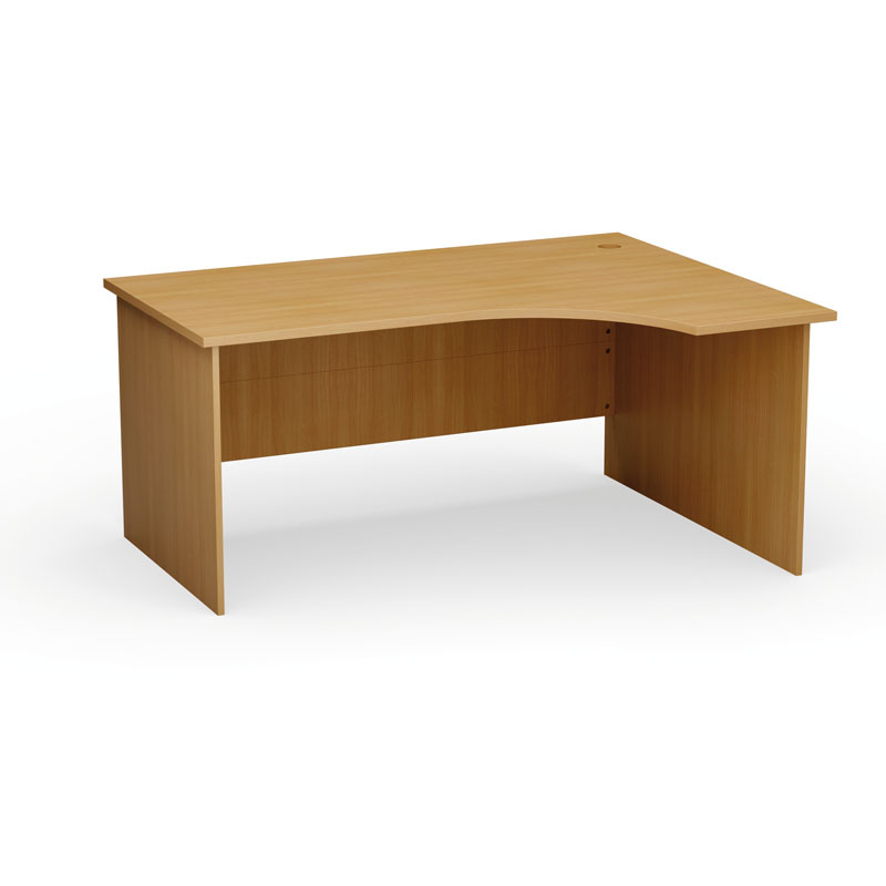 Stół biurowy ergonomiczny PRIMO Classic, 160x120 cm, prawy
