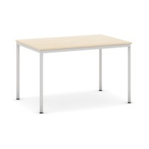 Stół do jadalni i stołówki, jasnoszara konstrukcja, 1200x800 mm