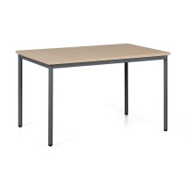 Stół do jadalni TRIVIA, ciemnoszara konstrukcja, 1200 x 800 mm