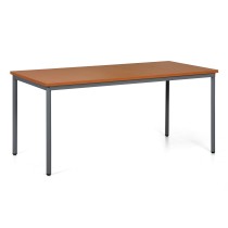 Stół do jadalni TRIVIA, ciemnoszara konstrukcja, 1600 x 800 mm, czereśnia