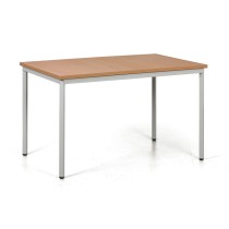 Stół do jadalni TRIVIA, jasnoszara konstrukcja, 1200 x 800 mm, buk