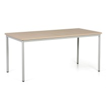 Stół do jadalni TRIVIA, jasnoszara konstrukcja, 1600  x  800 mm, brzoza