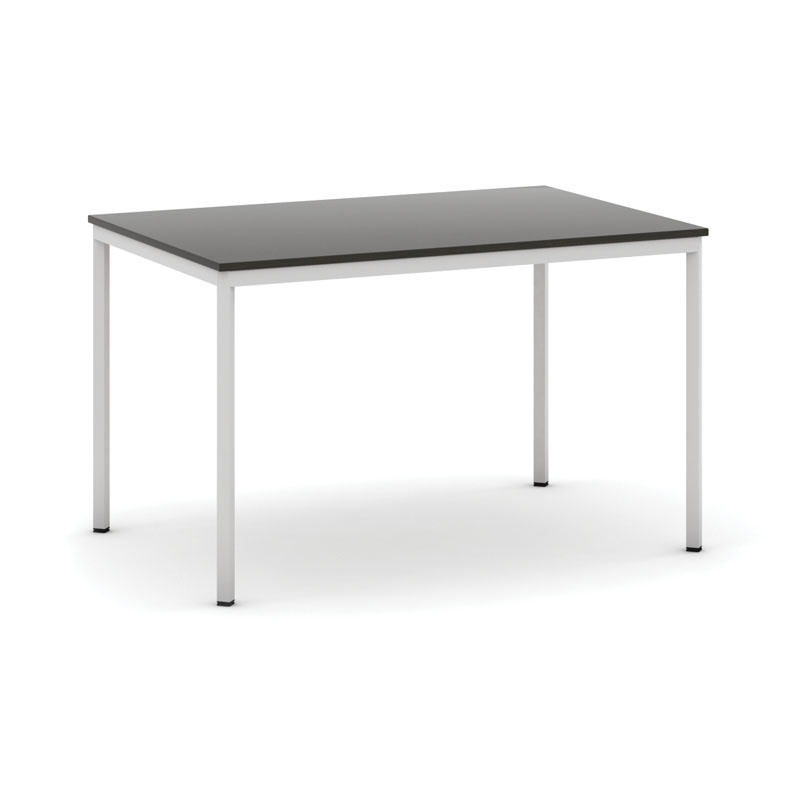 Stôl jedálenský, 1200 x 800 mm doska wenge, podnož sv. sivá