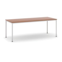 Stôl jedálenský, 2000 x 800 mm doska čerešňa, podnož sv. sivá