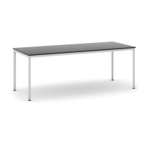 Stôl jedálenský, 2000 x 800 mm doska wenge, podnož sv. sivá