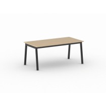Stół PRIMO BASIC z czarnym stelażem, 1800 x 900 x 750 mm, buk