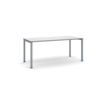 Stôl PRIMO SQUARE so sivostriebornou podnožou 1800 x 800 x 750 mm, sivá