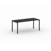 Stôl Square s čiernou podnožou 1800 x 800 x 750 mm, grafit