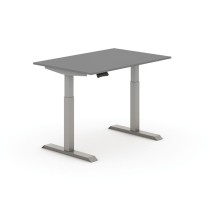 Stół z regulacją wysokości PRIMO ADAPT, elektryczny, 1200 x 800 x 625-1275 mm, grafit, szara podstawa