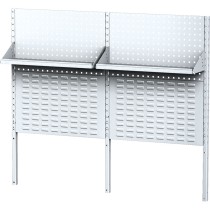 Stolová nadstavba pre stoly MECHANIC II s panelmi na náradie, boxami, policami, dĺžka 1500 mm