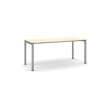 Stůl PRIMO SQUARE se šedostříbrnou podnoží, 1800 x 800 x 750 mm