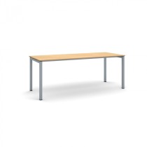 Stůl PRIMO SQUARE se šedostříbrnou podnoží 2000 x 800 x 750 mm