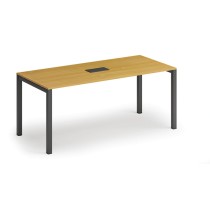 Stůl SQUARE 1800 x 800 x 750 + stolní zásuvka TYP II, černá