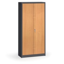 Svařované skříně s lamino dveřmi, 1150 x 920 x 400 mm, RAL 7016