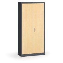 Svařované skříně s lamino dveřmi, 1950 x 920 x 400 mm, RAL 7016/bříza