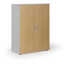 Szafa biurowa z drzwiami PRIMO KOMBI, 2 półki, 1129 x 800 x 400 mm