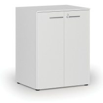 Szafa biurowa z drzwiami PRIMO WHITE, 2 półki, 1027 x 800 x 640 mm, biały