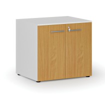 Szafa biurowa z drzwiami PRIMO WHITE, 735 x 800 x 640 mm