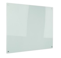 Szklana tablica magnetyczna na ścianę, biała, 600 x 900 mm