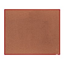 Tablica korkowa BoardOK w ramie aluminiowej, 1500 x 1200 mm, czerwona rama