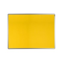 Tablica tekstylna ekoTAB w aluminiowej ramie, 900 x 600 mm, żółta