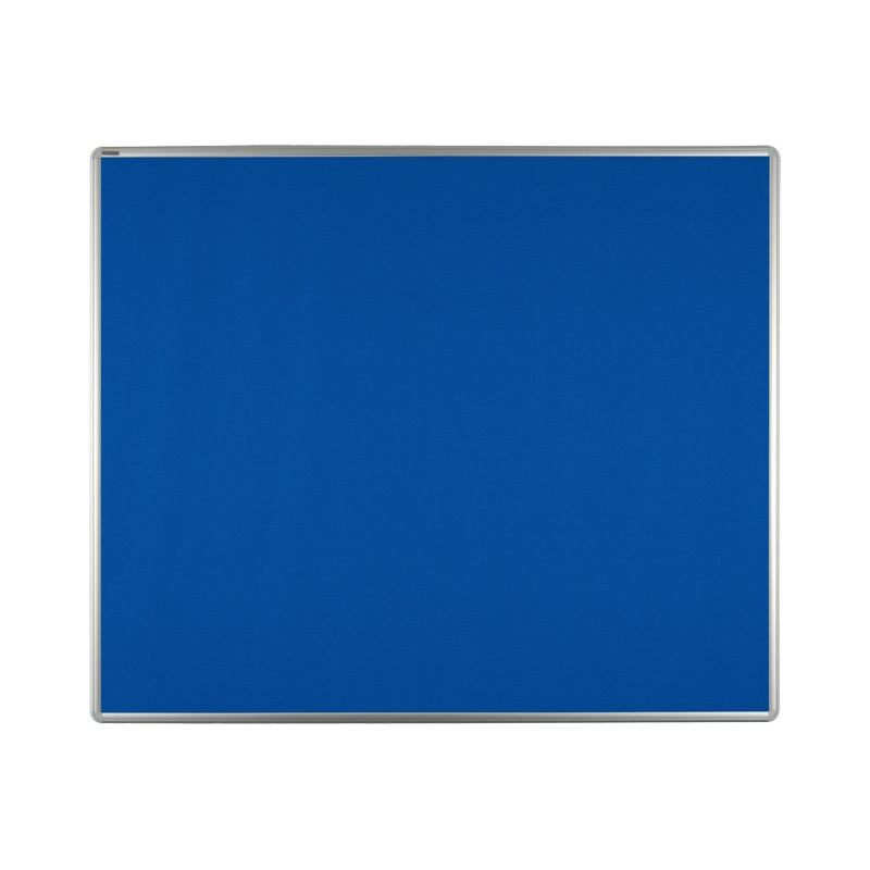 Textilná nástenka ekoTAB v hliníkovom ráme, 1200 x 900 mm, modrá