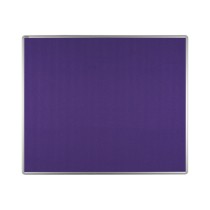 Textilní nástěnka ekoTAB v hliníkovém rámu, 1200 x 900 mm, fialová