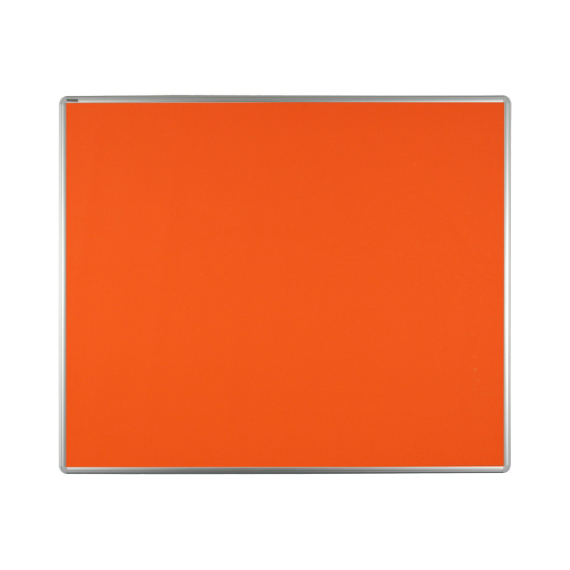 Textilní nástěnka ekoTAB v hliníkovém rámu, 1200 x 900 mm, oranžová