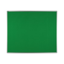 Textilní nástěnka ekoTAB v hliníkovém rámu, 1200 x 900 mm, zelená