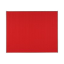 Textilní nástěnka ekoTAB v hliníkovém rámu, 1500 x 1200 mm, červená