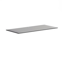 Tischarbeitsplatte BLOCK, 1600 x 800 x 25 mm, Graphit